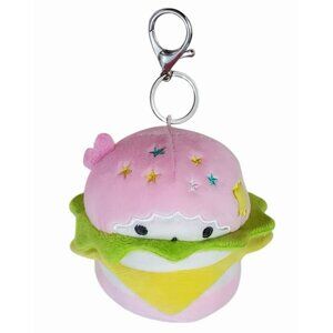 Sanrio Plush Burger Charm Clip Kidrobot Jacket Backpack Zipper Pull Key LALA